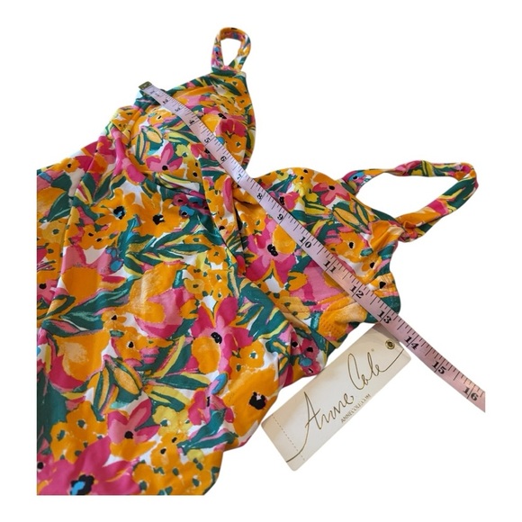 Anne Cole Women's Easy Triangle Tankini Swim Top Size 32C /34B Sunshine Floral - Picture 8 of 16